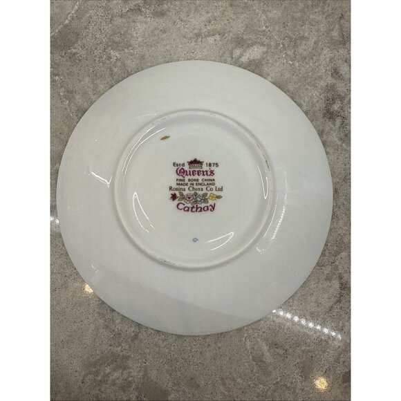 Rosina Queen's Cathay Teacup and Saucer Bone China England Excellent Condition - Picture 11 of 11